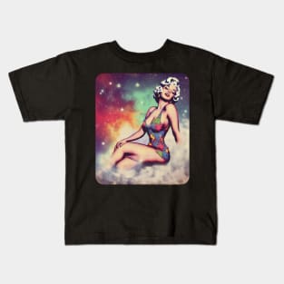 retro woman Kids T-Shirt